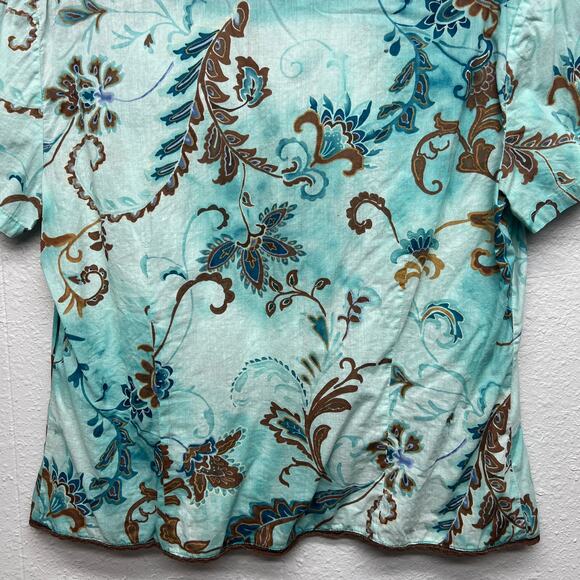 Requirements Y2K Bohemian Fairy Cottage Whimsy Womens Lightweight Top Sz Large - Picture 7 of 10